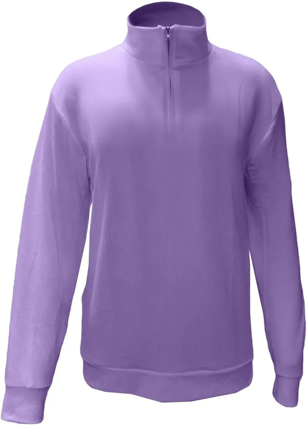 Men's Casual Sports Shirts 1/4 Zip Long Sleeve Fleece Lined Running Pullover Tops Stand Collar Workout Sweatshirt
