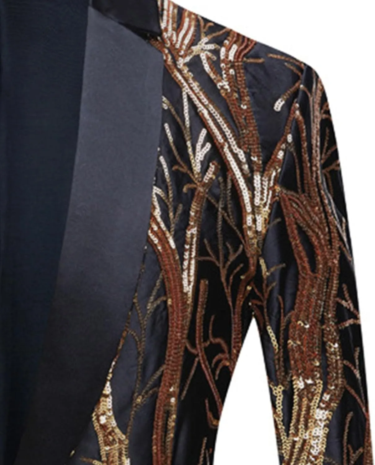 Mens Dinner Tux Dress Blazer Wedding Gold Sequin Suit Jacket Sport Coat Party Prom Jacket Vest Pants Set