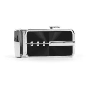Men's Genuine Leather Sliding Buckle Ratchet Belt