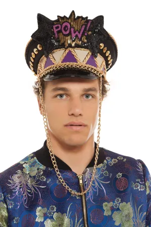Men's Koop Pow Embellished Military Style Hat