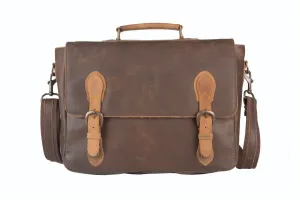 Mens Leather Satchel Bag - Benny