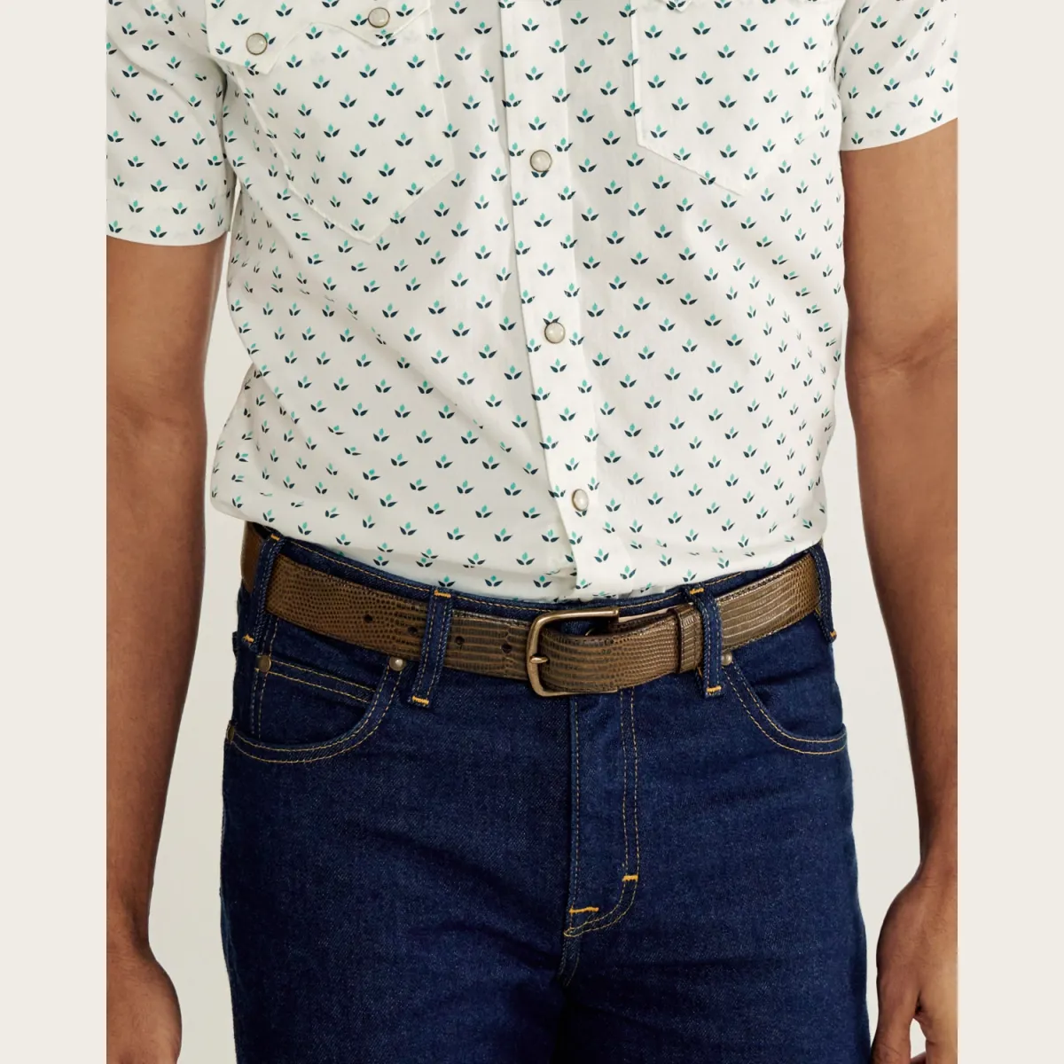 Men's Lizard Belt