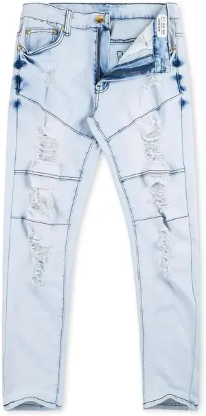 Men's Skinny Fit Jeans, Stretch Denim Ripped Jeans for Men | Classic 5-Pocket Design, Streetwear with Durable Cotton Fabric