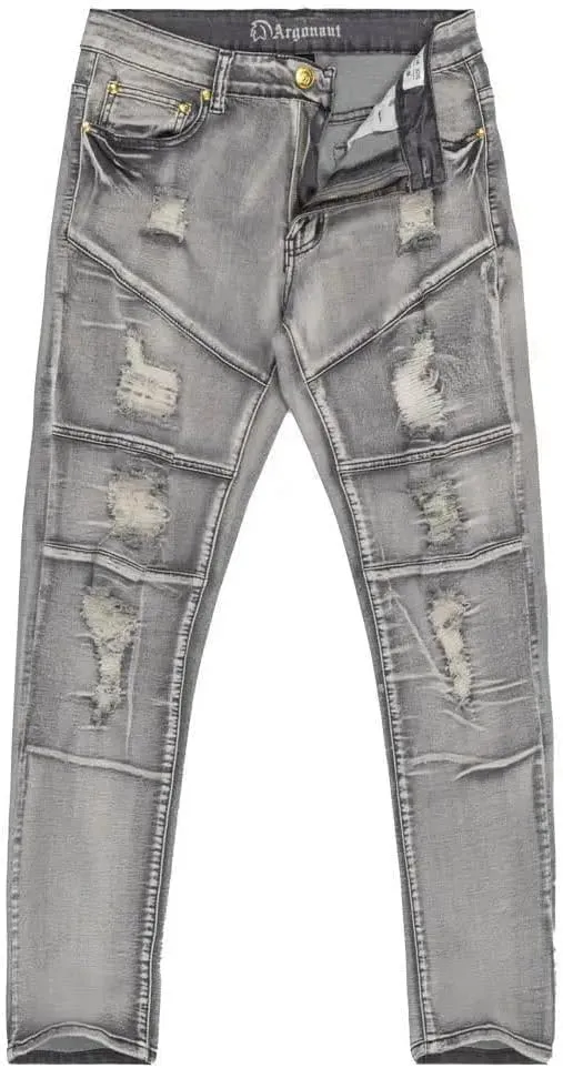 Men's Skinny Fit Jeans, Stretch Denim Ripped Jeans for Men | Classic 5-Pocket Design, Streetwear with Durable Cotton Fabric
