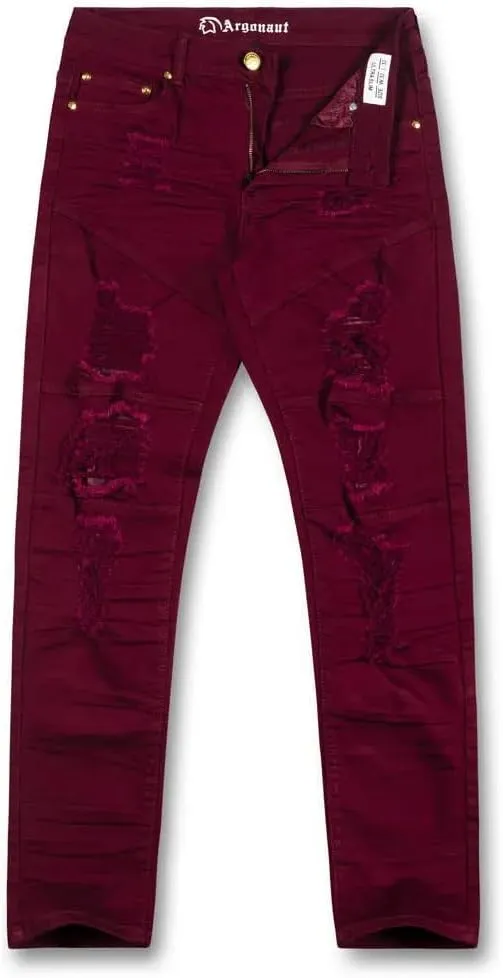 Men's Skinny Fit Jeans, Stretch Denim Ripped Jeans for Men | Classic 5-Pocket Design, Streetwear with Durable Cotton Fabric