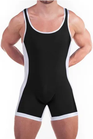 Men's Wrestling Singlets Sleeveless Athletic Supporters Wrestling Uniform Sports Bodysuit Jumpsuits for Fun