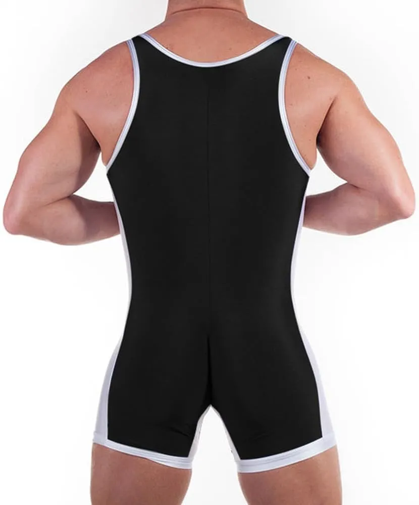 Men's Wrestling Singlets Sleeveless Athletic Supporters Wrestling Uniform Sports Bodysuit Jumpsuits for Fun
