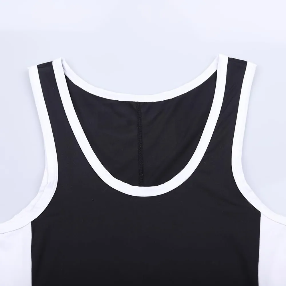 Men's Wrestling Singlets Sleeveless Athletic Supporters Wrestling Uniform Sports Bodysuit Jumpsuits for Fun