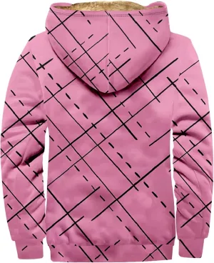 Men's Zip Up Hoodie Heavyweight Sweatshirt Fleece Sherpa Lined Warm Jacket Gradient Color Big&Tall Plus Size Clothes