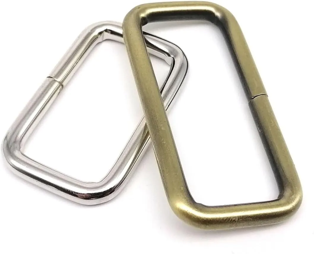 Metal Thickened Handbag Leather Bag Strap Belt Webbing Dog Collar Chain Rectangle Square O D Ring Buckle Clasp DIY