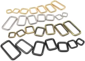 Metal Thickened Handbag Leather Bag Strap Belt Webbing Dog Collar Chain Rectangle Square O D Ring Buckle Clasp DIY