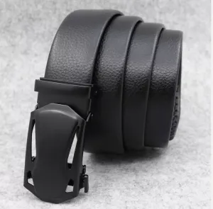 Microfiber Leather Mens Ratchet Belt Belts For Men Adjustable Automatic Buckle