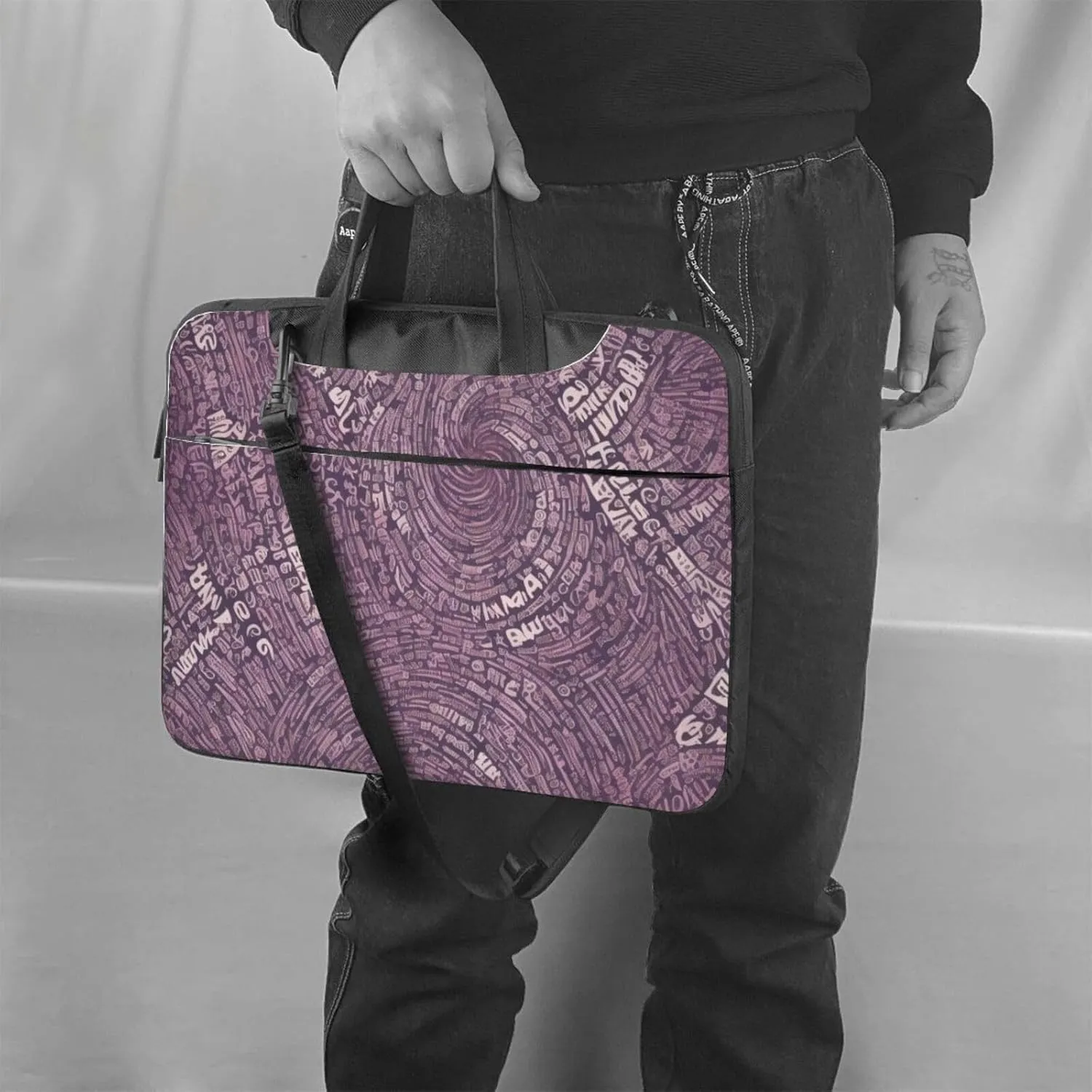 Middle Ages Pattern Laptop Shoulder Bag Notebook Computer Case Briefcase With Shoulder Straps And Handle