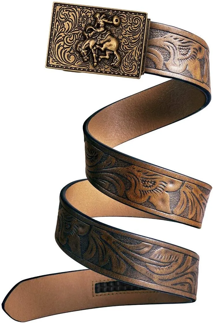 Mission Belt Men's Western Full Grain Leather Ratchet Belt
