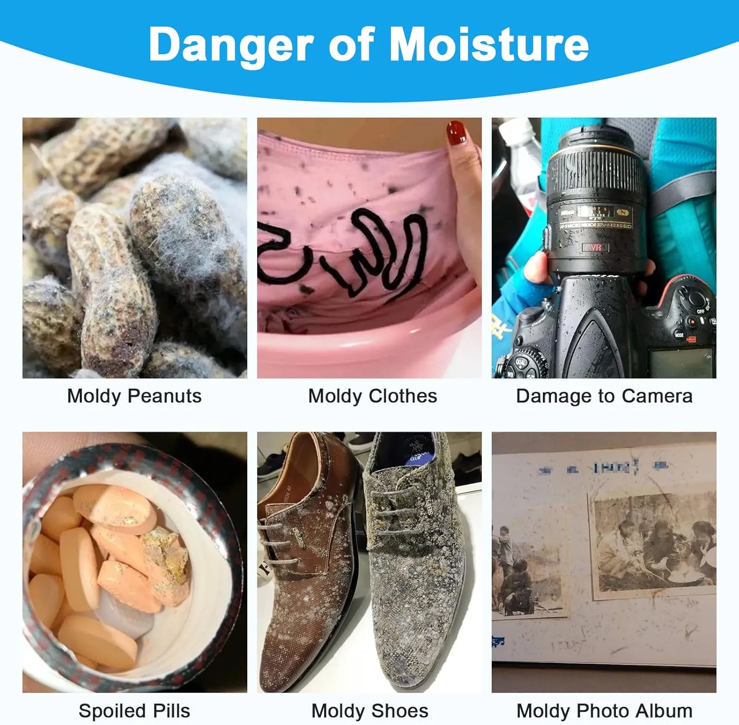 Moisture Absorbers, 20G 75 Pack Premium Transparent Desiccant for Storage, Silica Gel Desiccant Packets (20G, 75)
