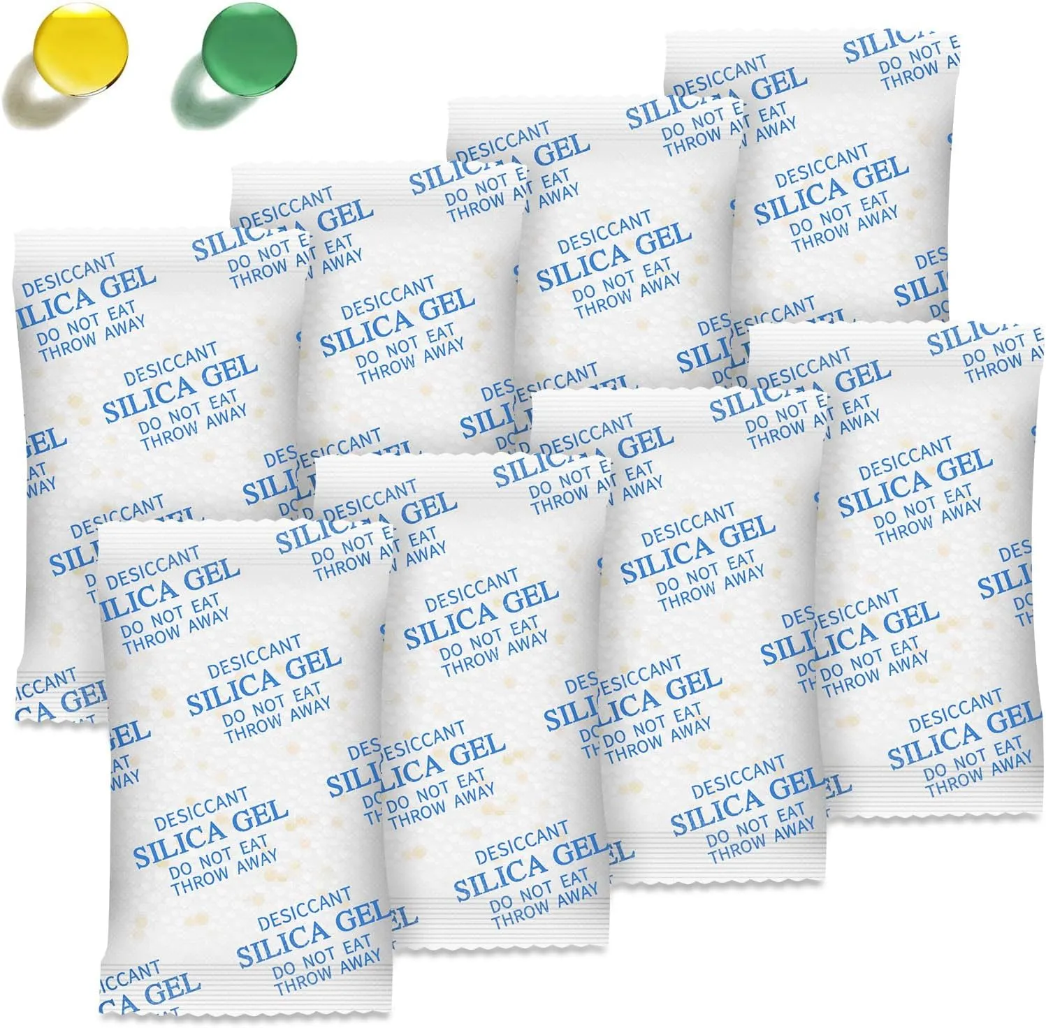 Moisture Absorbers, 20G 75 Pack Premium Transparent Desiccant for Storage, Silica Gel Desiccant Packets (20G, 75)