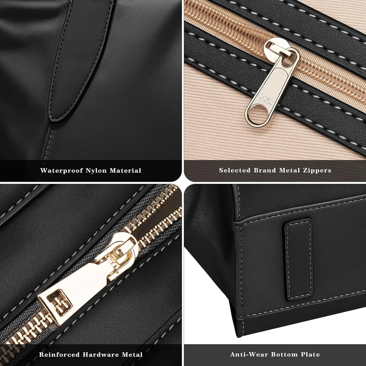 molshine Large Hobo Totes Handbag, Nylon Shopper Bags Shoulder Satchel for Workout Beach Travel Shopping Women Lady Model