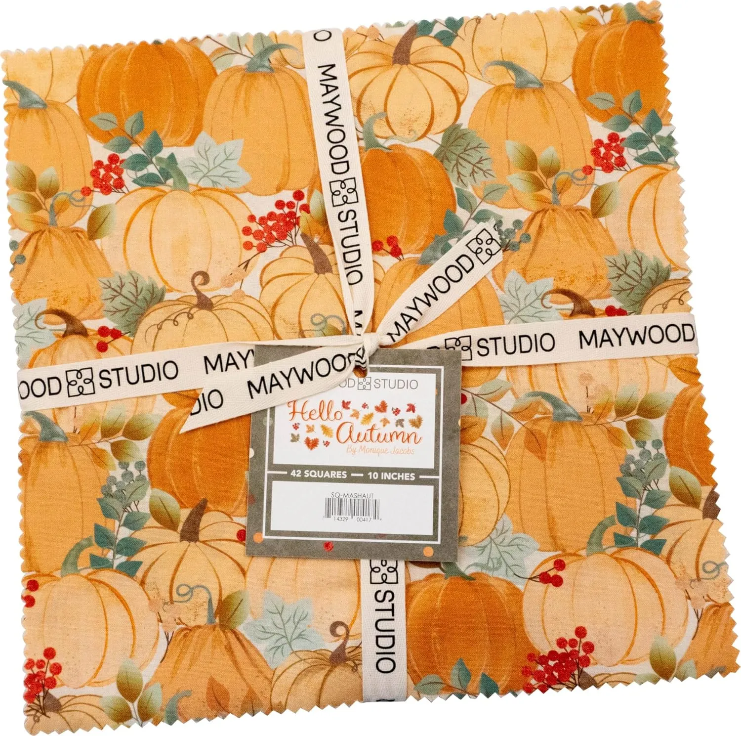 Monique Jacobs Hello Autumn 10"" Squares 42 Pieces Layer Cake Maywood Studio, Assorted