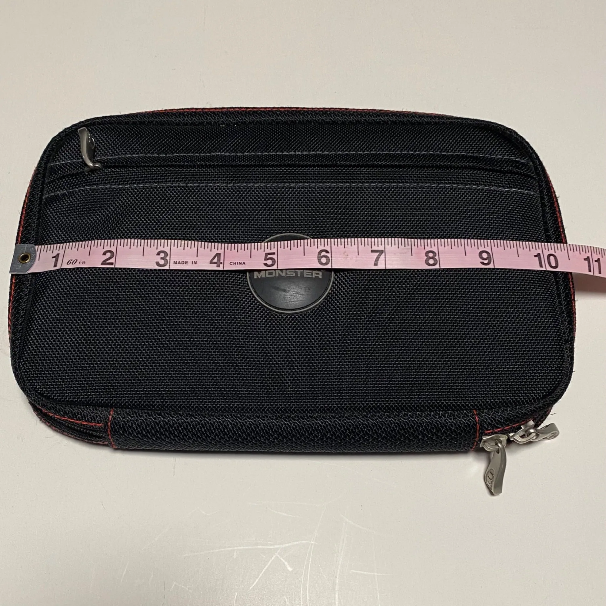 Monster Cable & Tech Organizer Wallet in Black Nylon