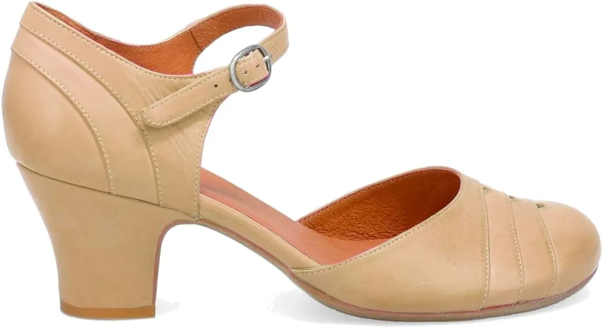 MOOMMO Women Vintage Low Chunky Heel Mary Jane Shoes Pumps Round Closed Toe Cut-out Dress Sandals Ankle Strap 2" Block Heels Mary Janes Dress Shoes Rainbow Patchwork Buckle Office Party Fall 4-11 M US
