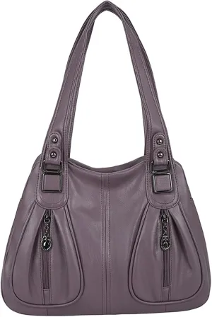 MSBEAN Shoulder bag Handbags Women Bags， Handbags Ladies Shoulder Bags， High Capacity Soft PU Leather Bags for Women