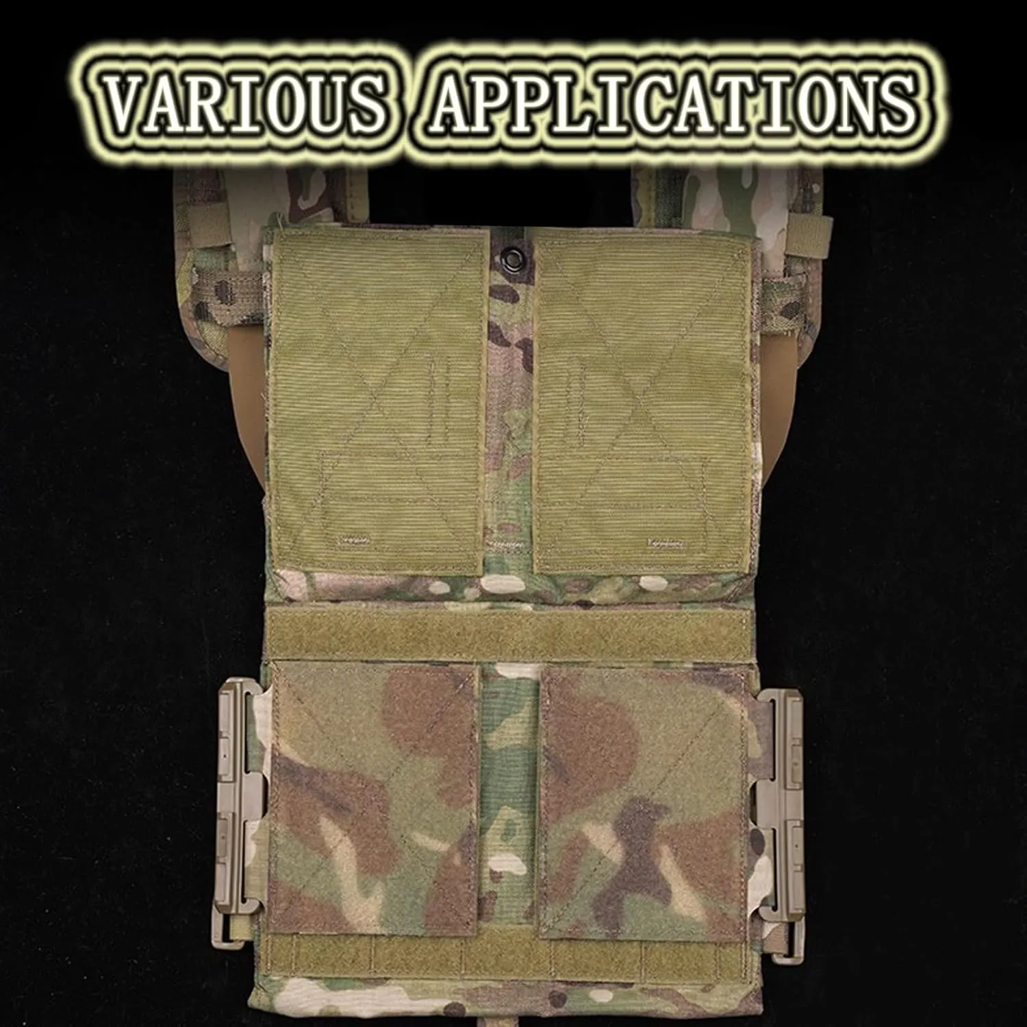 Multifunctional Tactical Universal Waist Belt, Portable Camouflage Vest Adapter Belt, MOLLE Laser Cutting Cummerbunds