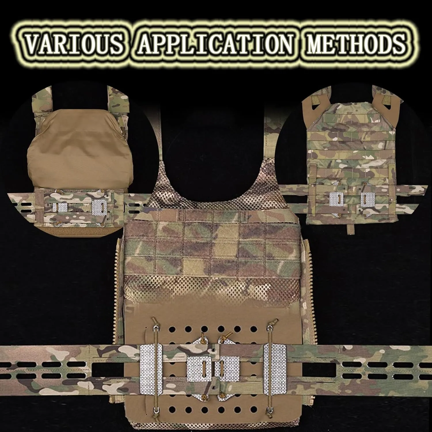 Multifunctional Tactical Universal Waist Belt, Portable Camouflage Vest Adapter Belt, MOLLE Laser Cutting Cummerbunds