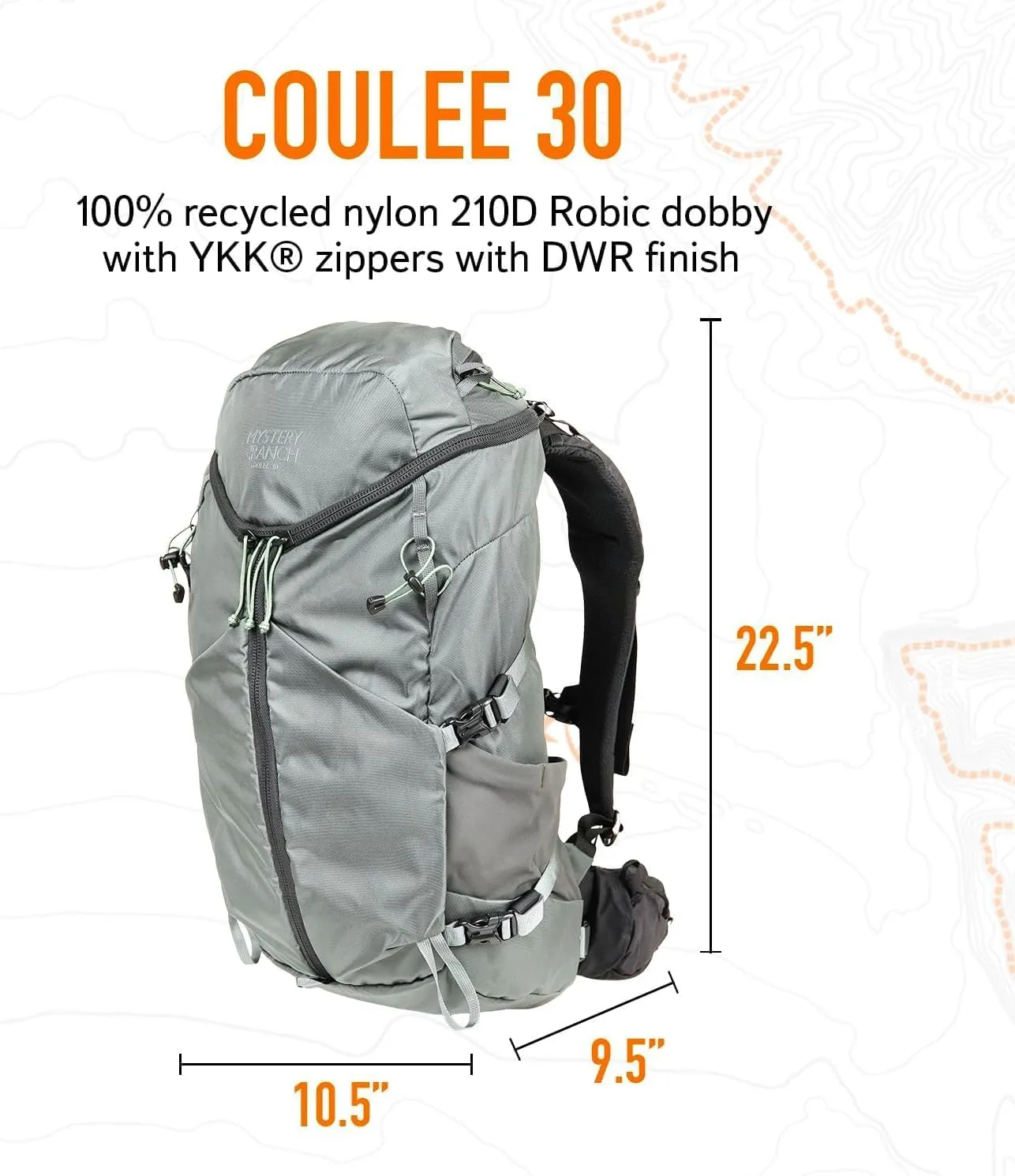 Mystery Ranch Coulee 30 Backpack - Lightweight Hiking Daypack, 30L, S/M, Coriander