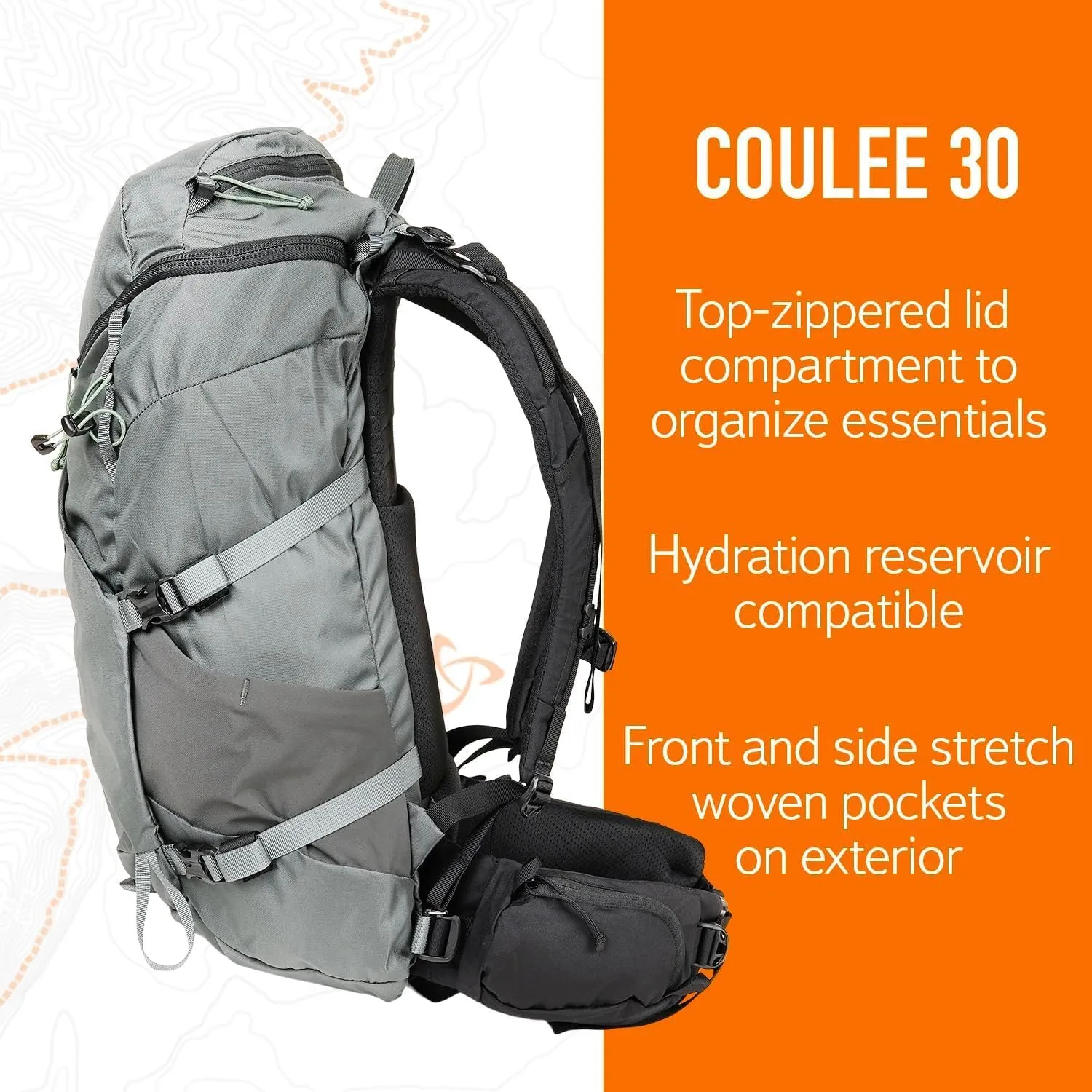 Mystery Ranch Coulee 30 Backpack - Lightweight Hiking Daypack, 30L, S/M, Coriander
