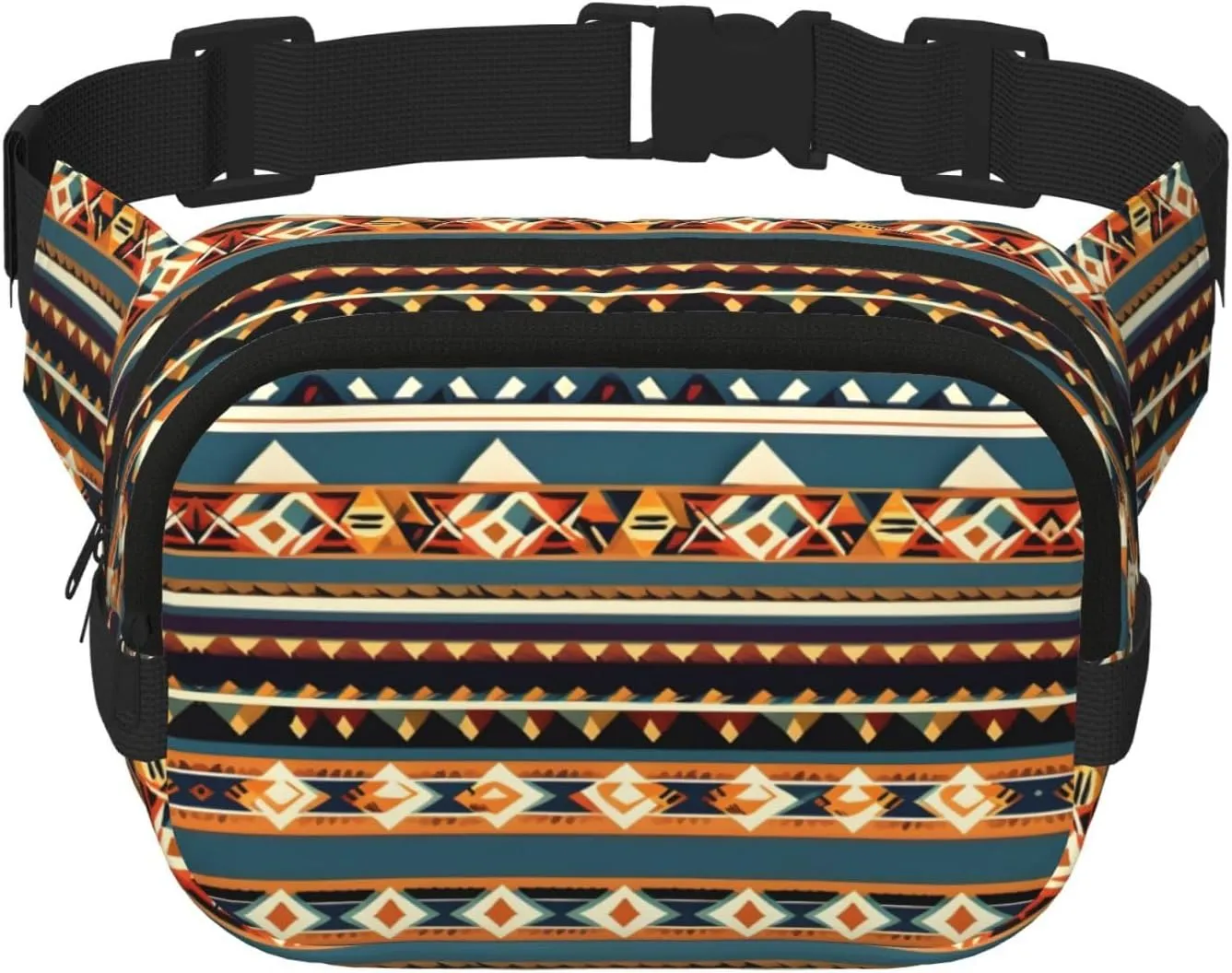 Native American Pattern print Large Fanny Packs for Women Cute Cross Body Waist Bag Fashionable Fanny Pack
