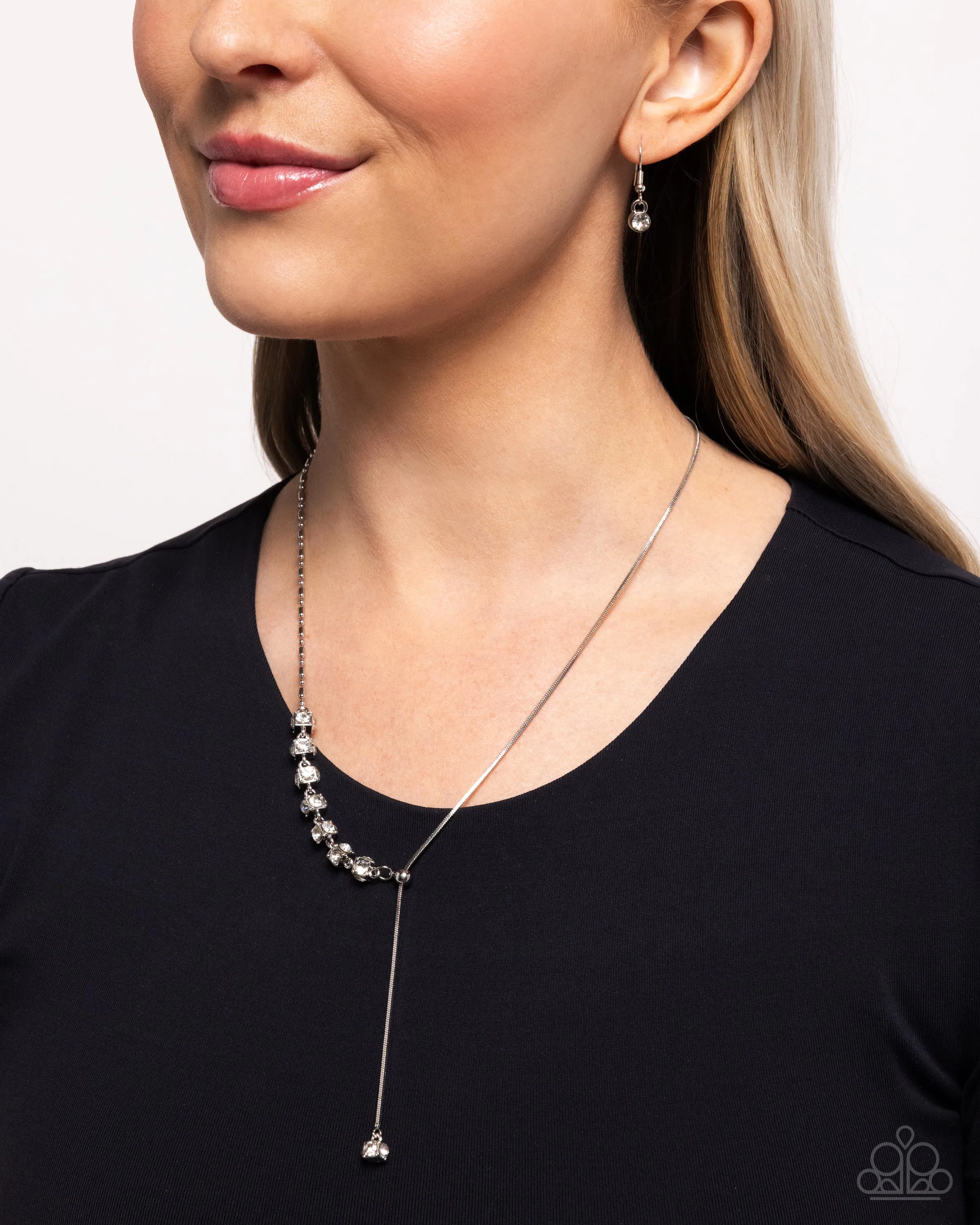 Necklaces Drops of Dazzle White