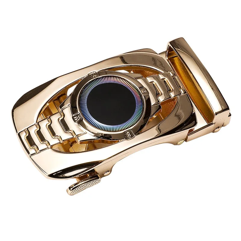 New Designer Belt Buckles for Men Blue Red Fashion Automatic Metal Buckles for Belt Strap Formal Buckle without belt