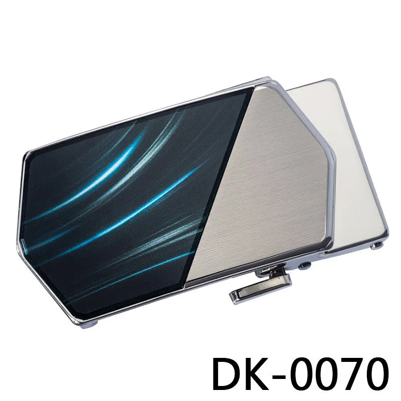 New Designer Belt Buckles for Men Blue Red Fashion Automatic Metal Buckles for Belt Strap Formal Buckle without belt