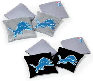 NFL Pro Football Dual Sided Bean Bags by Wild Sports, 8 Count, Premium Toss Bags for Cornhole Set - Great for Tailgates, Outdoors, Backyard