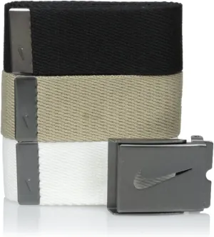 Nike Men's 3 Pack Golf Web Belt