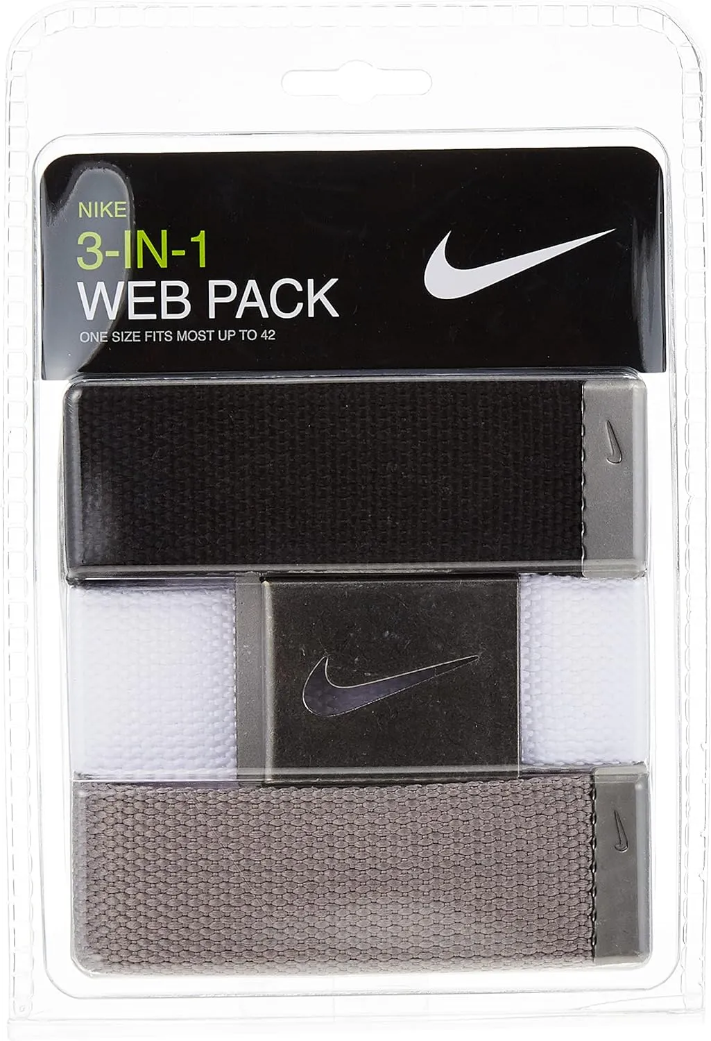 Nike Men's 3 Pack Golf Web Belt