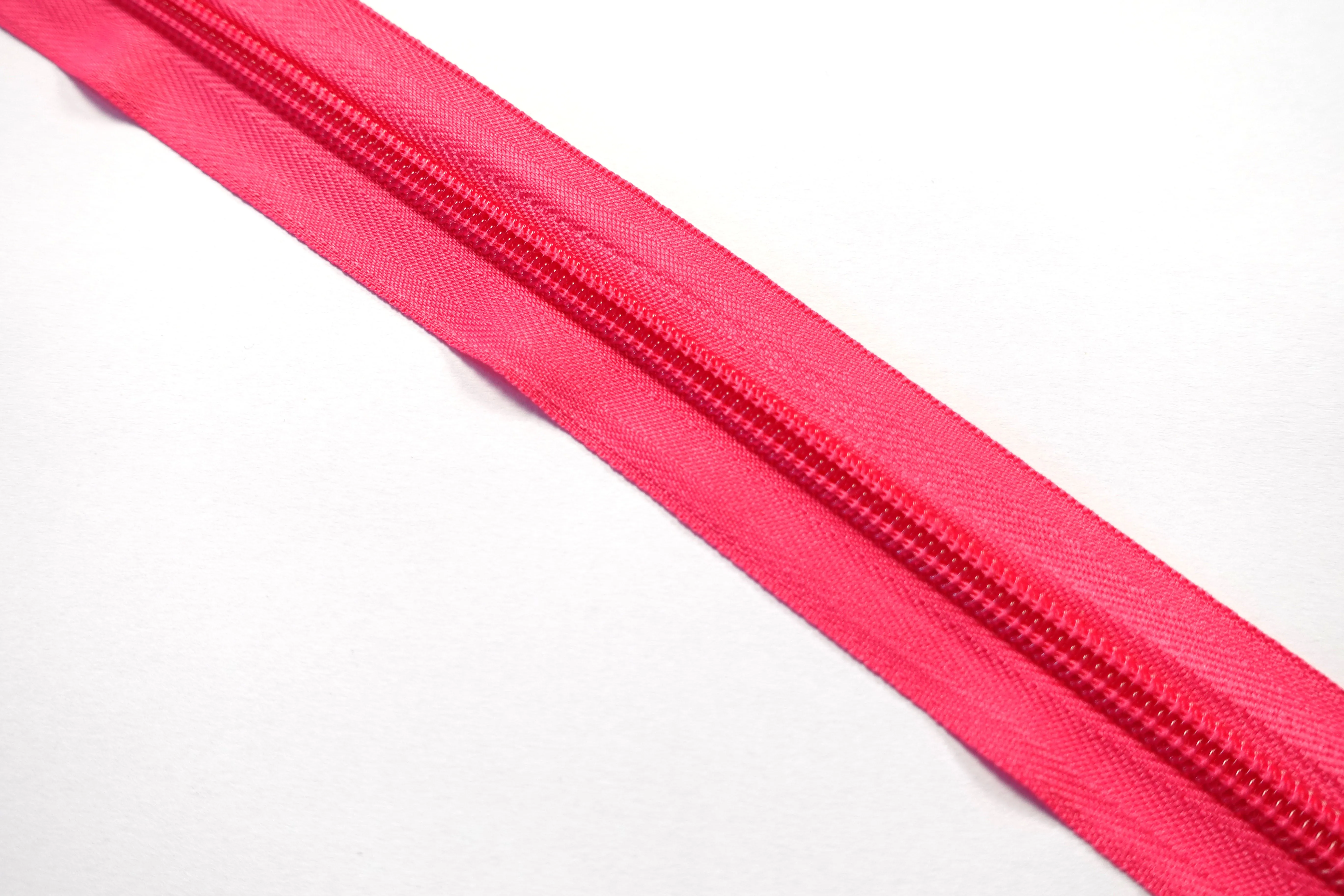 No5 Solid Coloured Nylon Zips Sold in Packs of 1 1/2 metre Lengths