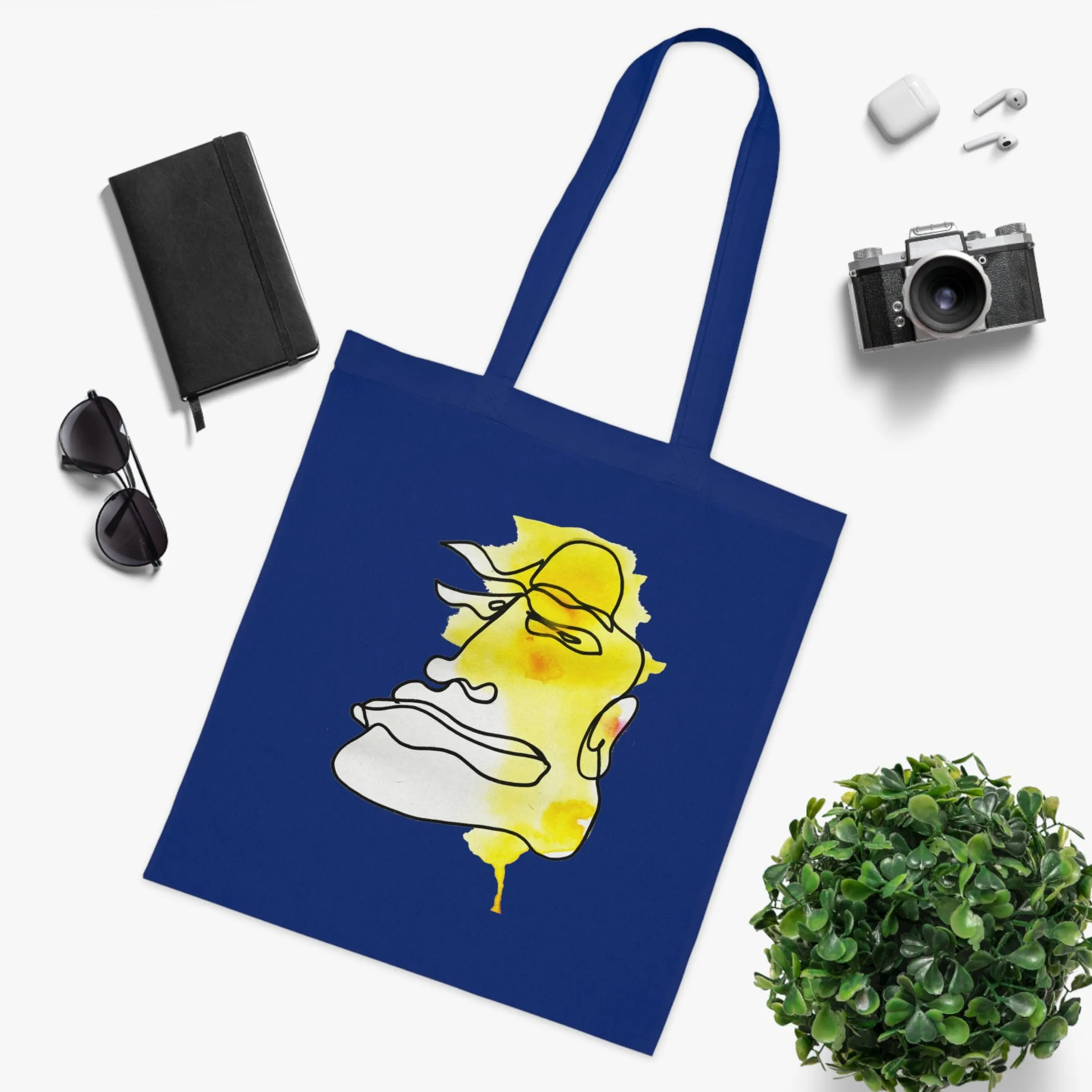 Not Sad - Versatile 100% Cotton Tote: Vibrant Colors, Light & Practical