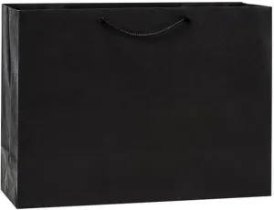 NWP Heavy Weight Black Kraft Gift Bags - Vogue Size - 16in. X 6in. X 12in. - 10 Pack