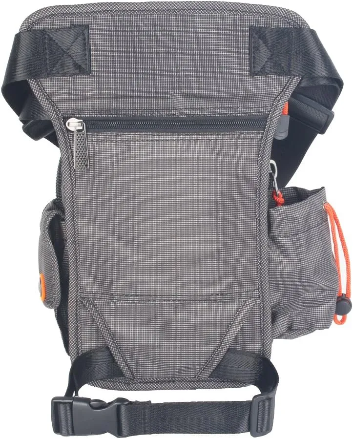 Nylon Leg Bag Thigh Pouch Fanny Pack Tactical Shoulder Messenger Bag Gray
