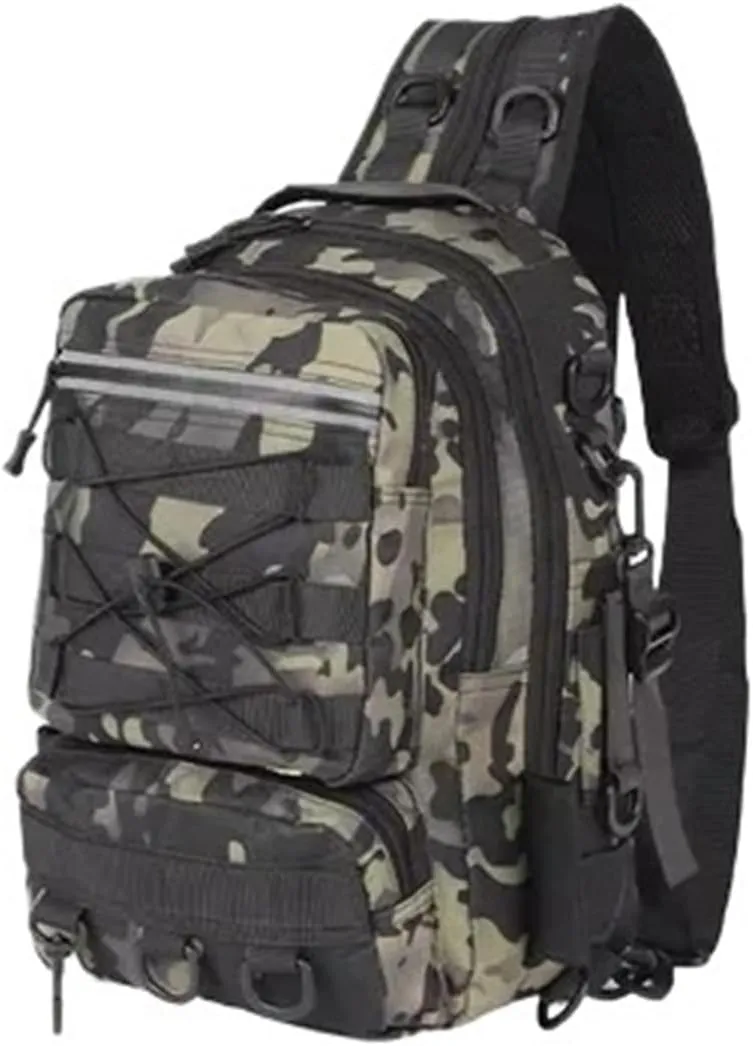 Nylon Waterproof Outdoor Rucksacks Tactical Sports Camping Hiking Trekking Fishing Hunting Bag Backpack(C)