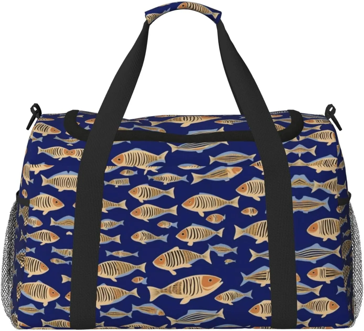 Ocean Underwater Fish print Weekender Overnight Carry On Bag Gym Luggage Bag Duffel Bag for Travel Women
