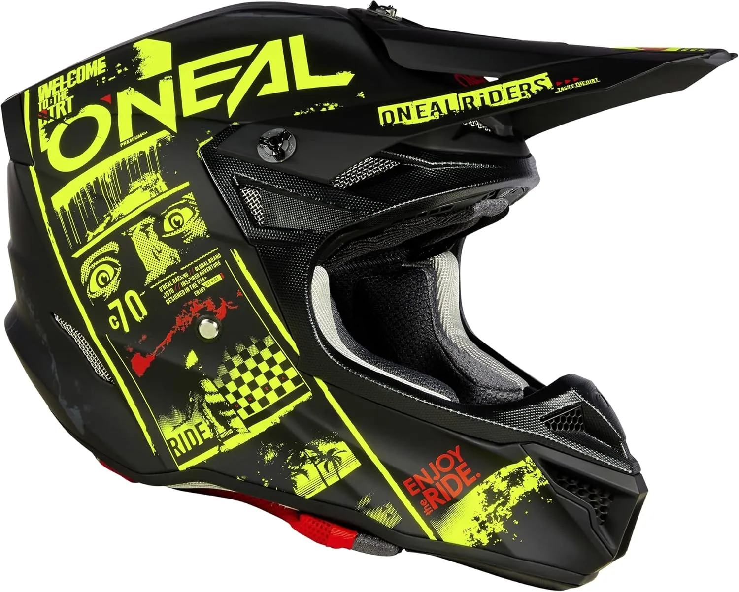 O'Neal 5 SRS Helmet Attack Black/White