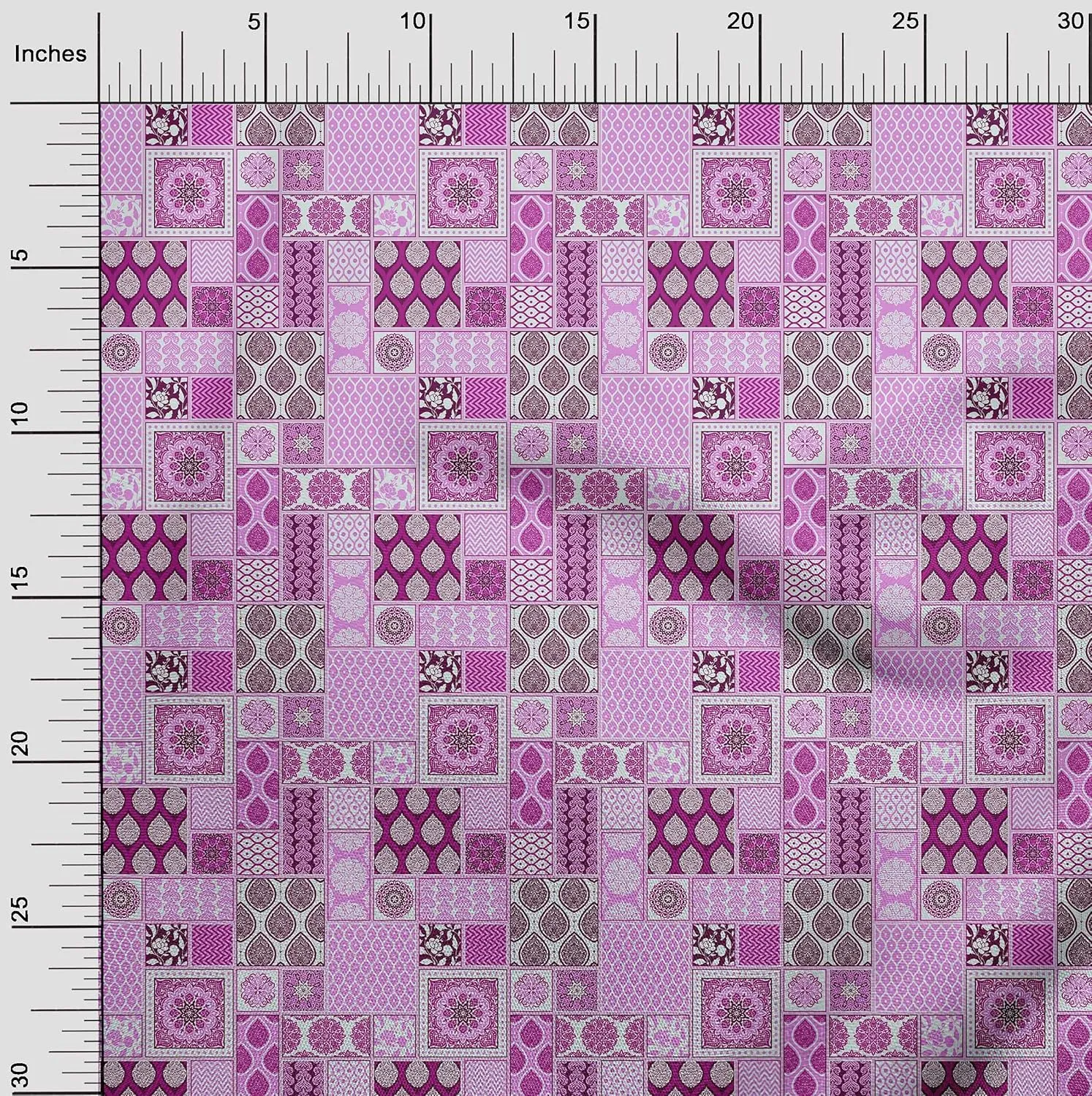 oneOone Cotton Jersey Dark Magenta Fabric Patchwork Sewing Craft Projects Fabric Prints by Yard 58 Inch Wide-SC