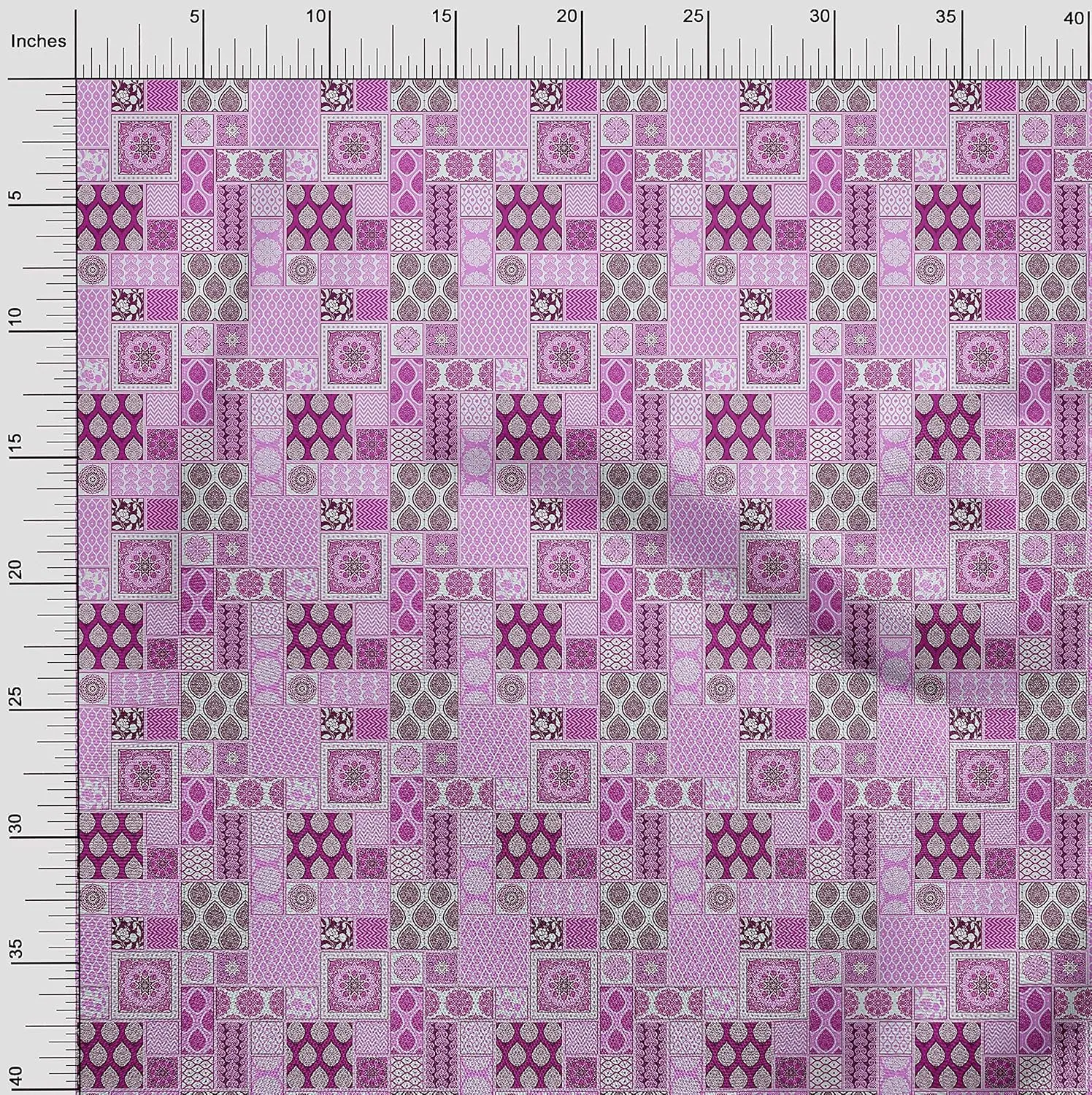 oneOone Cotton Jersey Dark Magenta Fabric Patchwork Sewing Craft Projects Fabric Prints by Yard 58 Inch Wide-SC