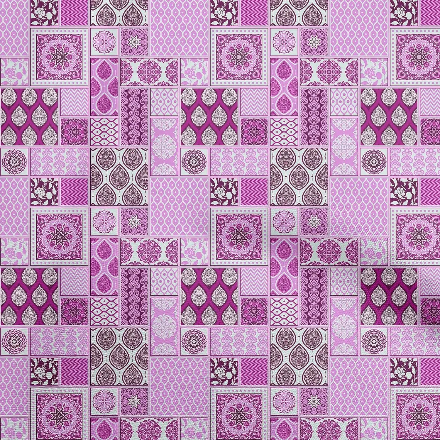 oneOone Cotton Jersey Dark Magenta Fabric Patchwork Sewing Craft Projects Fabric Prints by Yard 58 Inch Wide-SC