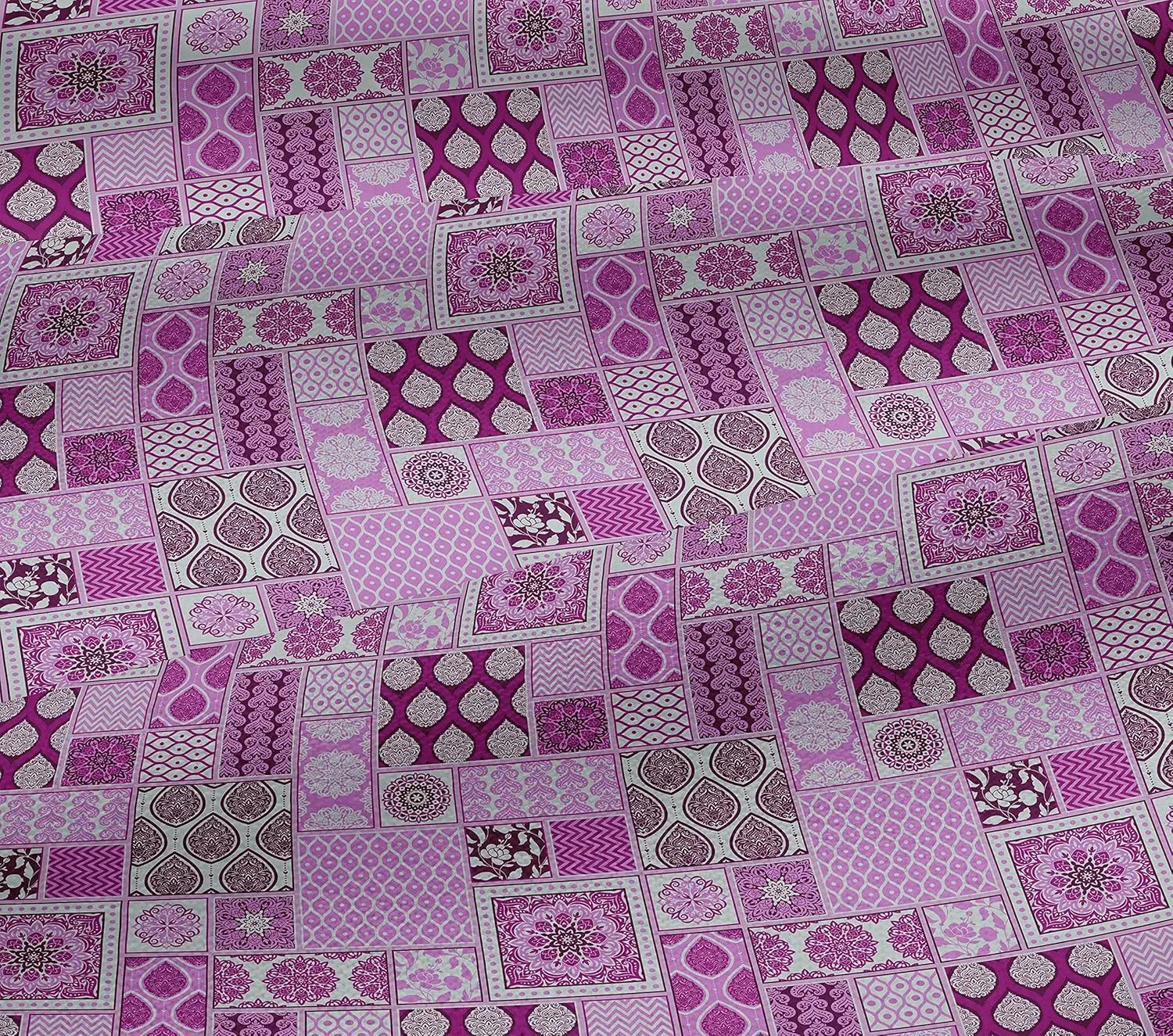 oneOone Cotton Jersey Dark Magenta Fabric Patchwork Sewing Craft Projects Fabric Prints by Yard 58 Inch Wide-SC