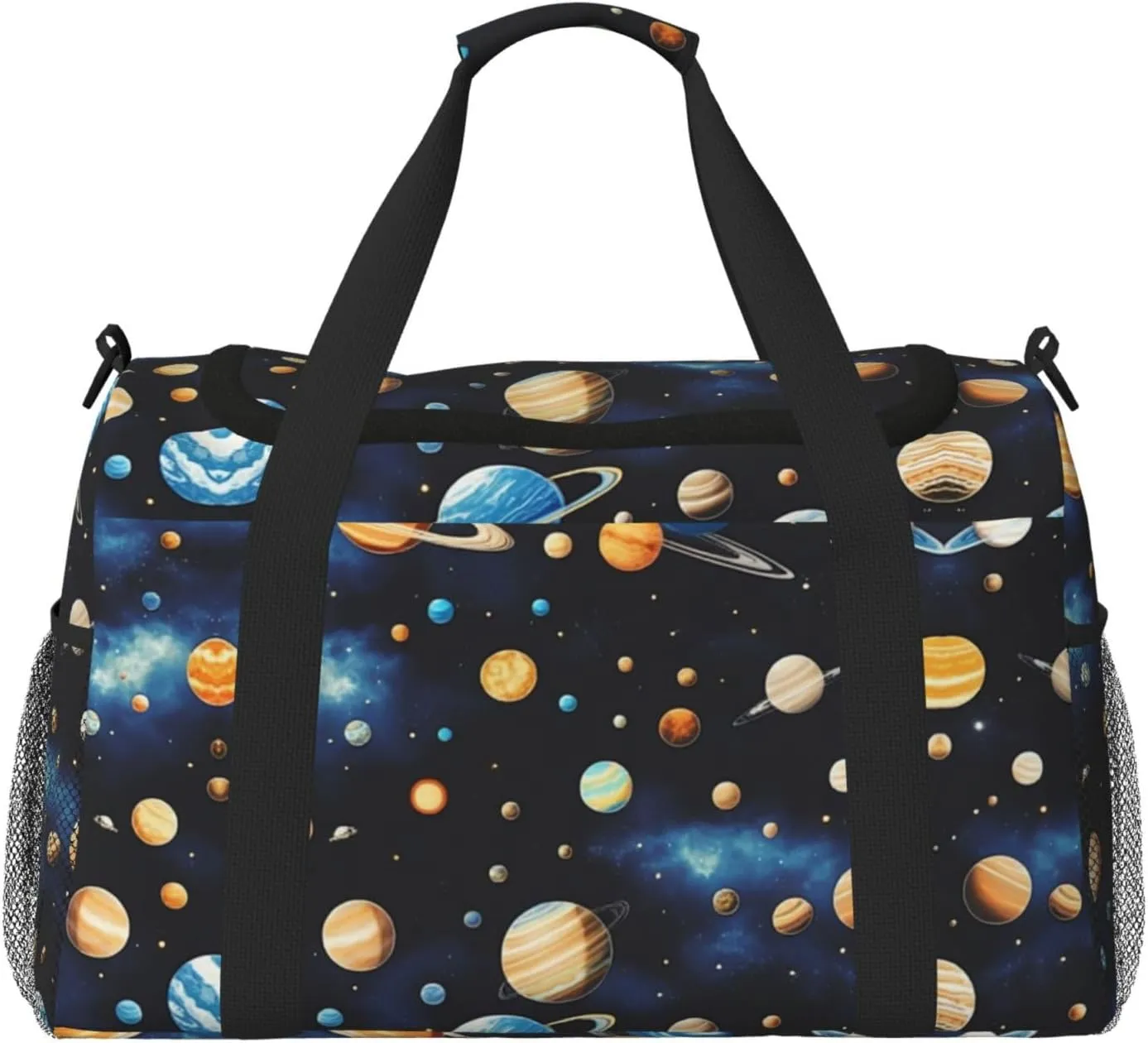 Outer Space Planets print Weekender Overnight Carry On Bag Gym Luggage Bag Duffel Bag for Travel Women