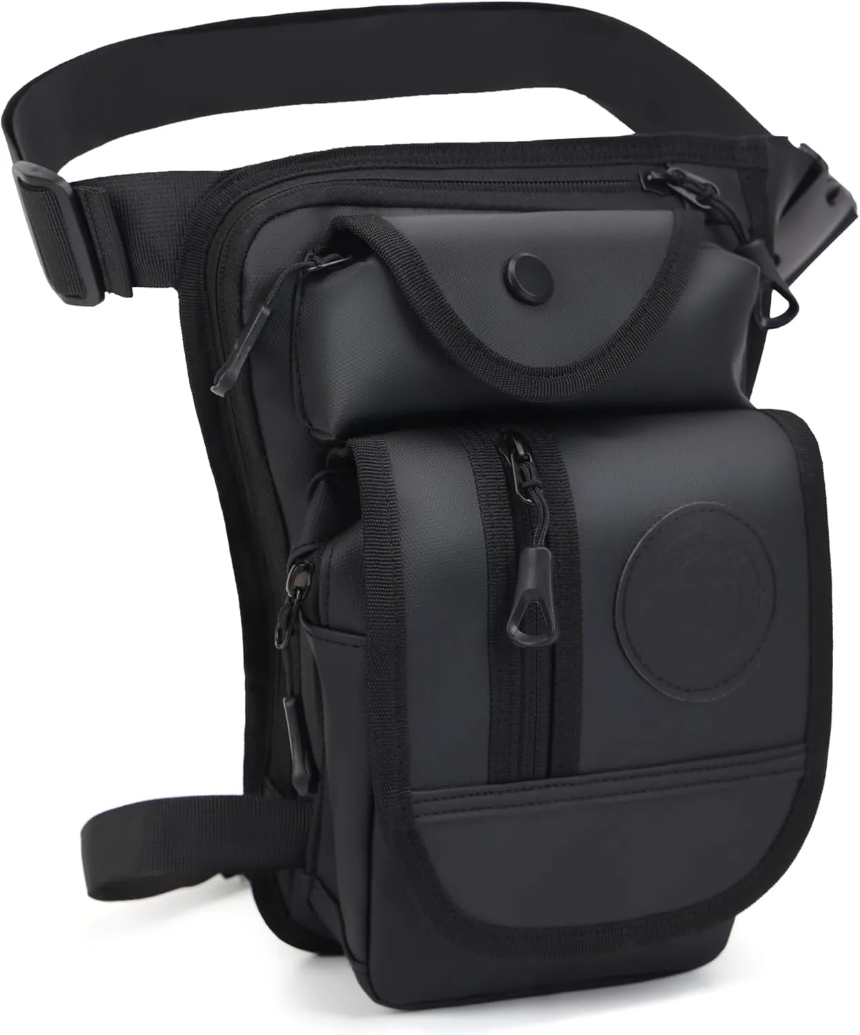 Oxford Drop Leg Bag for Men Women Thigh Water Resistant Fashion Motorcycle Leg Holster Hiking Waist Bag Pouch Tactical Fanny Pack Hip Drop Leg Pouch for Men Women Outdoor Black
