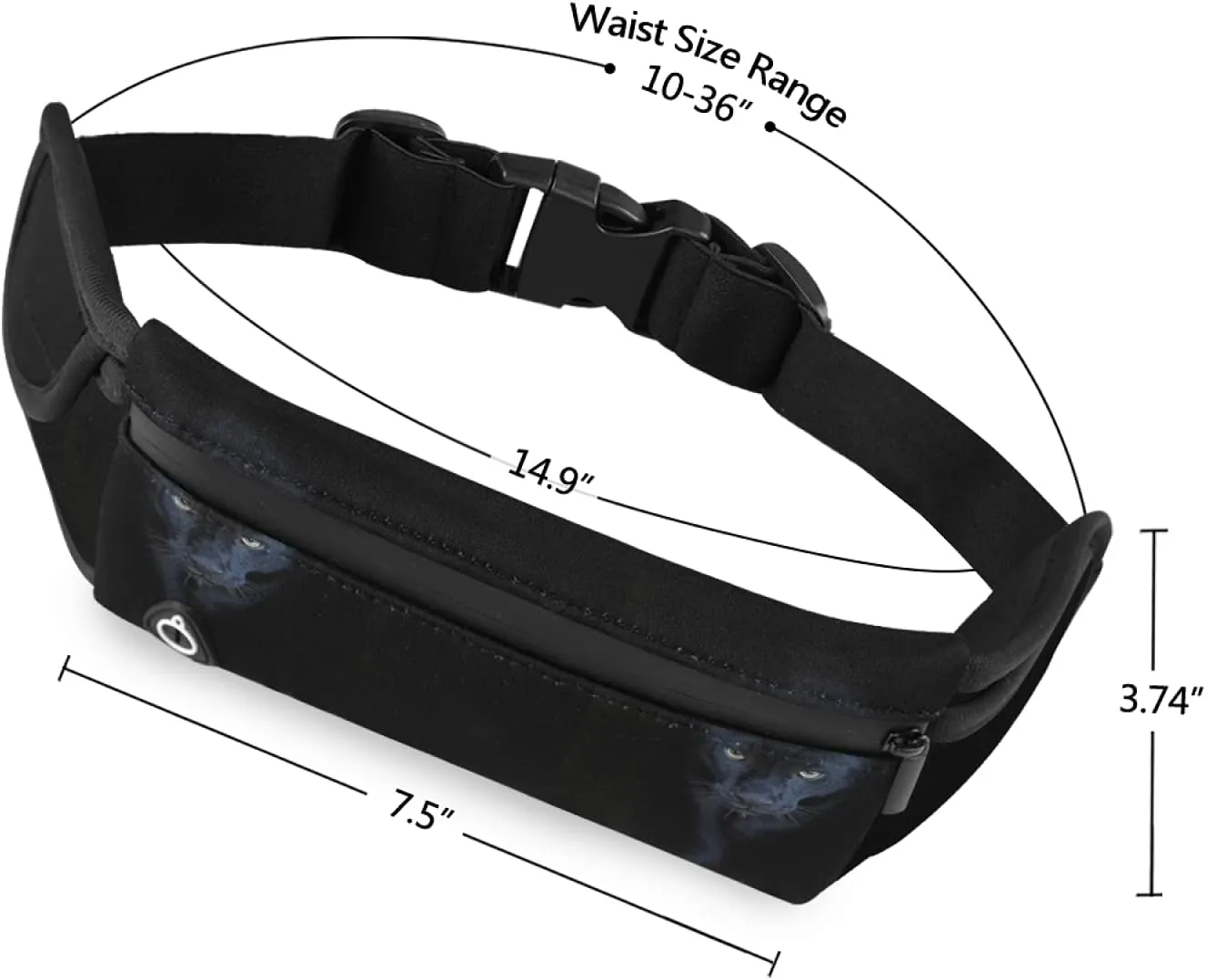 Oyihfvs Adjustable Running Belt, Fanny Pack Waist Pack, Runners Bag, Sports Hiking Fitness Exercise Gym Pouch for Women Men Accessories